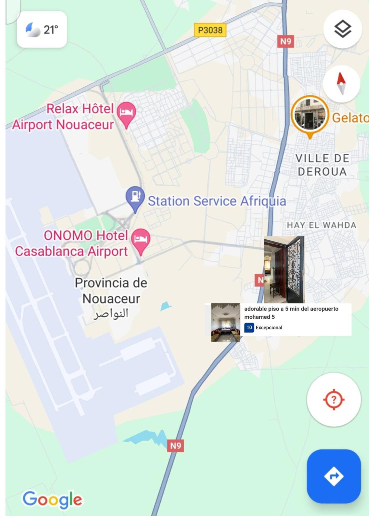 Adorable Apartamento A 8 Min Del Aeropuerto De Casablanca,Wifi Ultra Rapido Y Parking Gratis Derroua Exterior foto